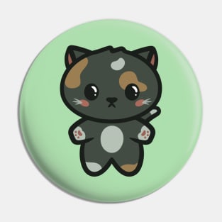 Calico Kitten Pin