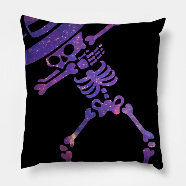 sKULL DIA DE MUERTOS DAB SPACE Pillow by GeekCastle