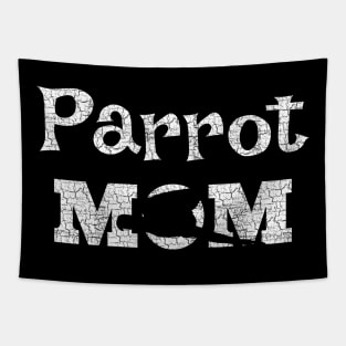 Parrot Mom Macaw Distressed Tapestry