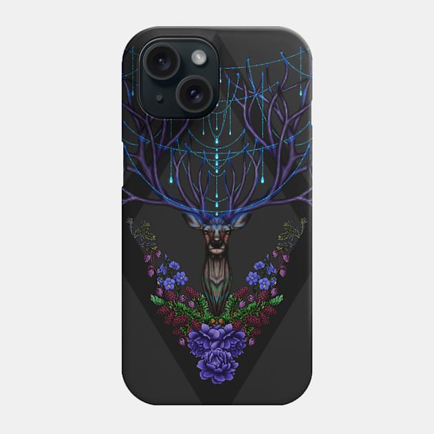 Deer in space Phone Case by HiddenKatrin