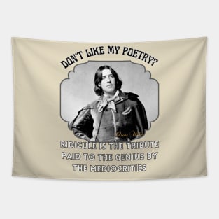 Oscar Wilde Poetry T-Shirt Genius Ware Victorian Literature Poster Tapestry