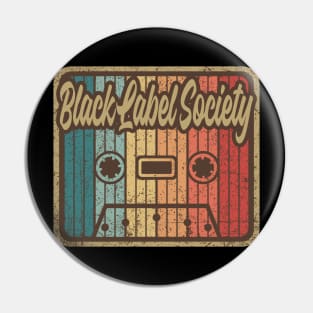 Black Label Society Vintage Cassette Pin