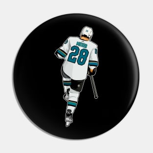 Timo Meier #28 Celebrates Pin