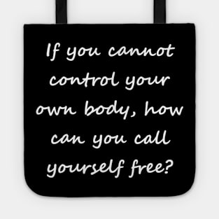 Call yourself free (back printed, white lettering, script font) Tote