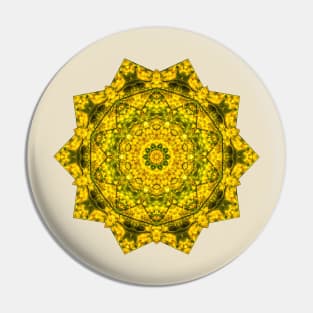 Golden Star Mandala Pin