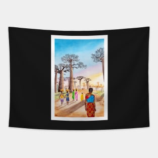 Baobab, Madagascar Tapestry