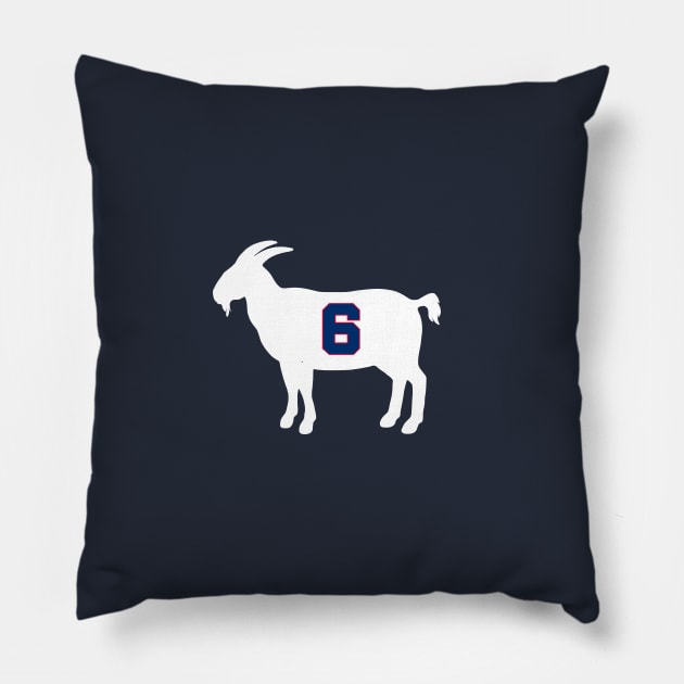 Julius Erving Philadelphia Goat Qiangy Pillow by qiangdade