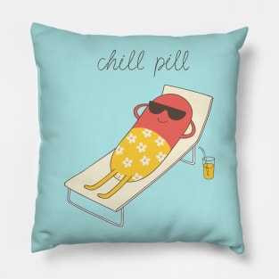 chill pill Pillow