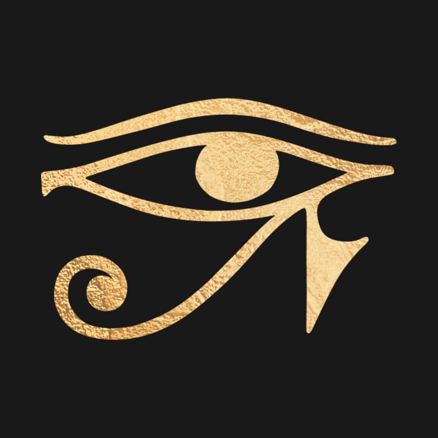 Eye of Horus, Faux Gold by PixDezines