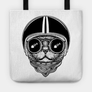 Cat rider Tote