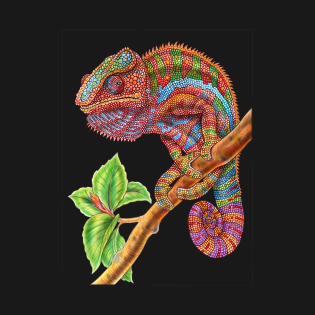 Panther Chameleon by Tim Jeffs Art