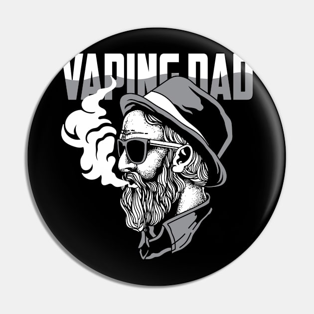 Vaping Dad Vape Smoker Pin by AlleyField