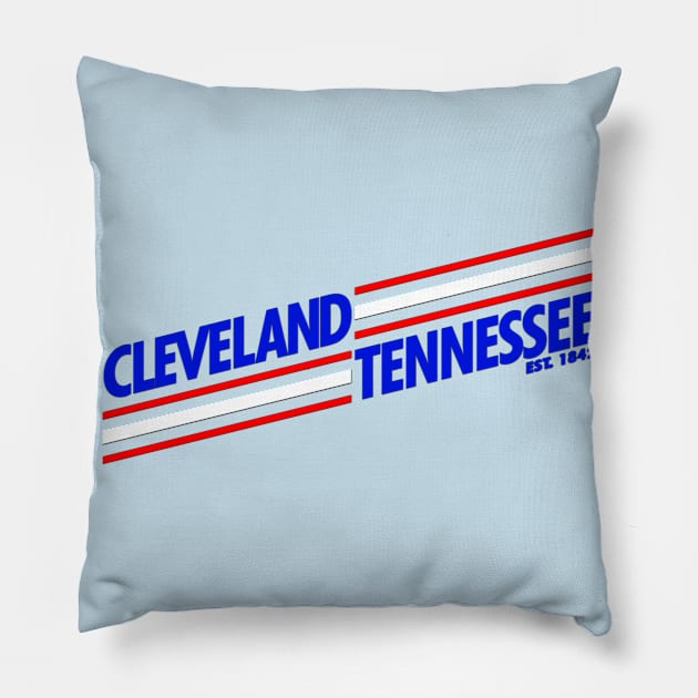 Cleveland Tennessee - Skewed Pillow by BigOrangeShirtShop