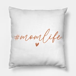 Mom Life Heart Minimalistic Pillow