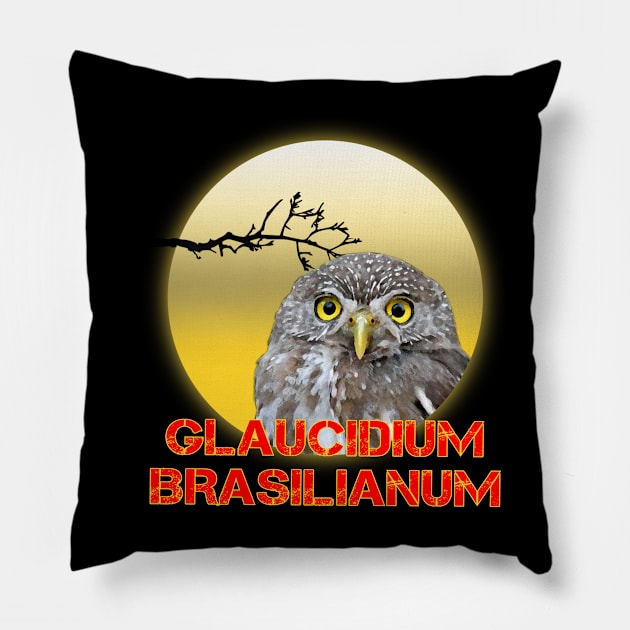 glaucidium brasilianum Pillow by Geoji 