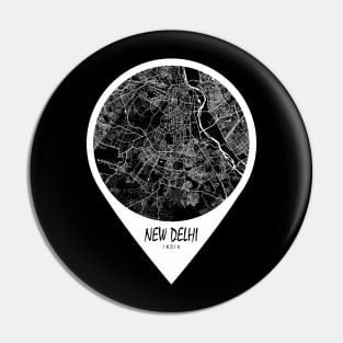 New Delhi, India City Map - Travel Pin Pin