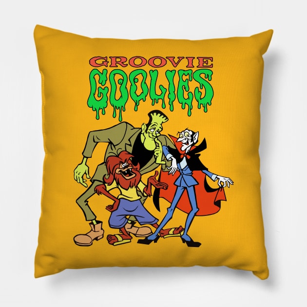 Groovie Ghoulies Pillow by HellraiserDesigns