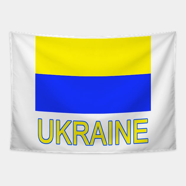 The Pride of Ukraine - Ukrainian Flag Design Tapestry by Naves