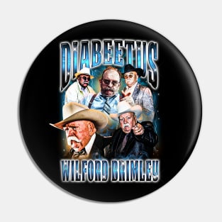 Diabeetus Wilford Brimley - 90's bootleg hip hop Pin