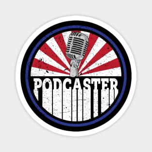 Retro Podcaster Magnet