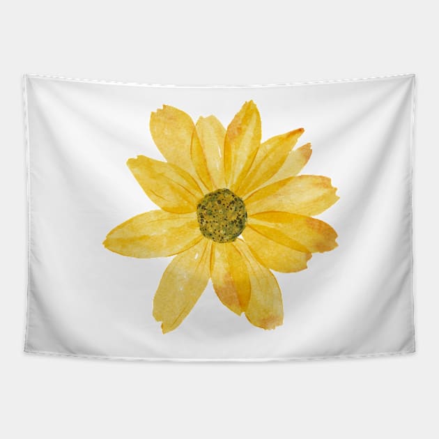 Little Yellow Daisy  Flower Tapestry by MariamChelidze