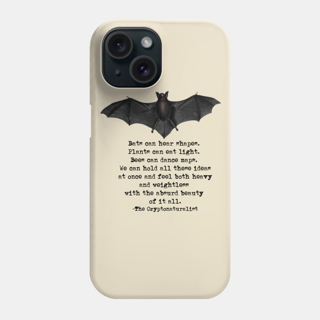 Bats Phone Case by Cryptonaturalist