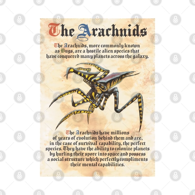 Starship Troopers (1997) Medieval Book Print by SPACE ART & NATURE SHIRTS 