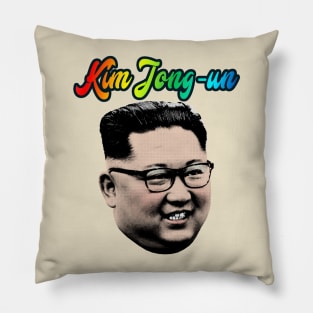 Custom Supreme Leader Un, Kim Jong Un Parody Throw Pillow By