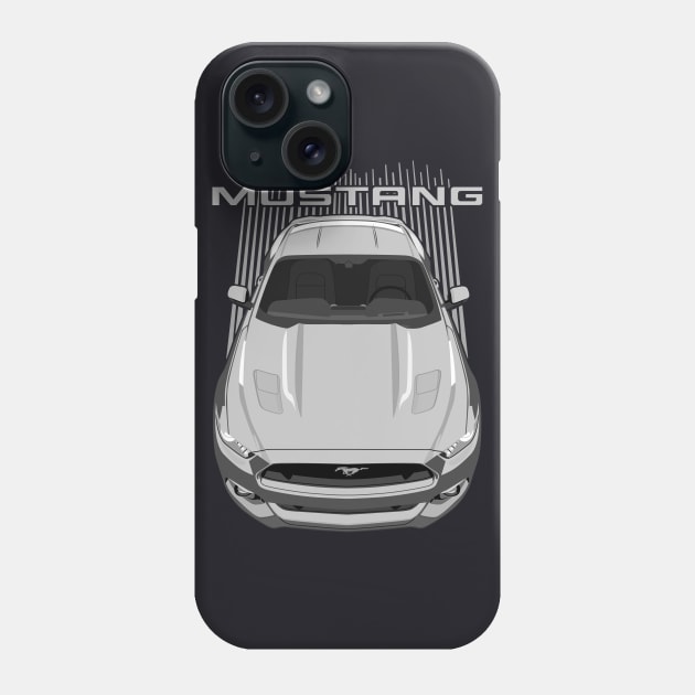 Mustang S550-GT-silver Phone Case by V8social