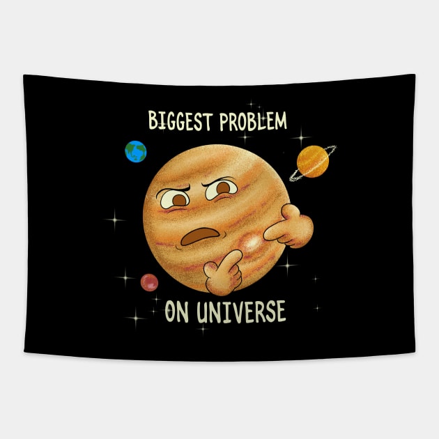 biggest problem in universe Tapestry by opoyostudio