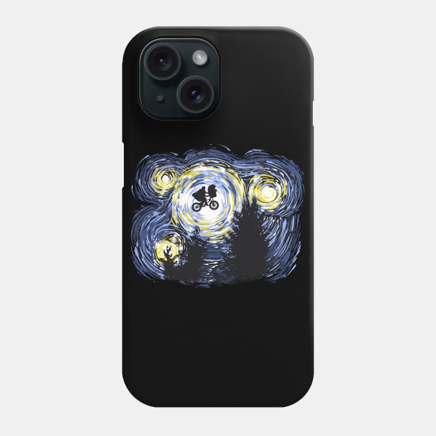 Starry Extraterrestrial Phone Case by Zascanauta