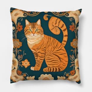 Rug Pattern inspired-Persian cat design Pillow