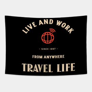 Travel and Work From Anywhere Tapestry