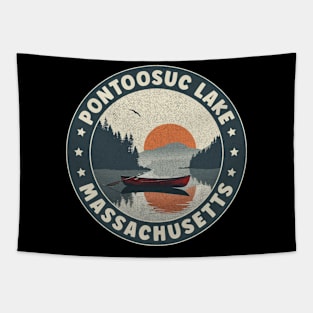 Pontoosuc Lake Massachusetts Sunset Tapestry