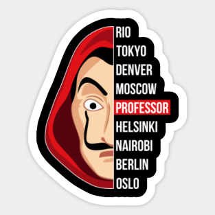 Money Heist Stickers Teepublic