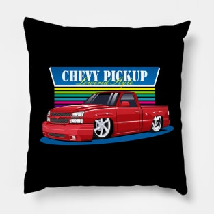 chevy truck lowered style Pillow