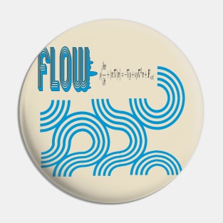 Blue Flow of Individualism Pin