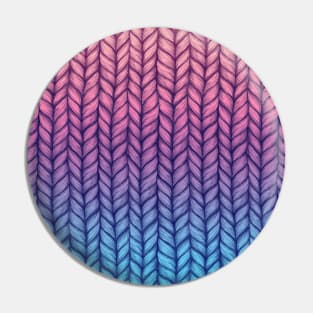 Chunky Knit Pattern in Pink, Blue & Purple Pin