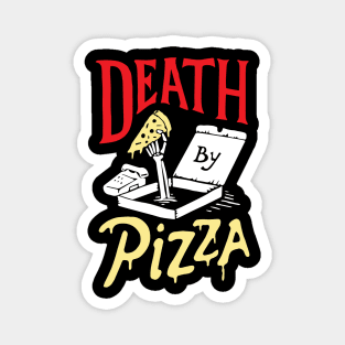 Death By Pizza Cool Creative Beautiful Pizza Design Magnet