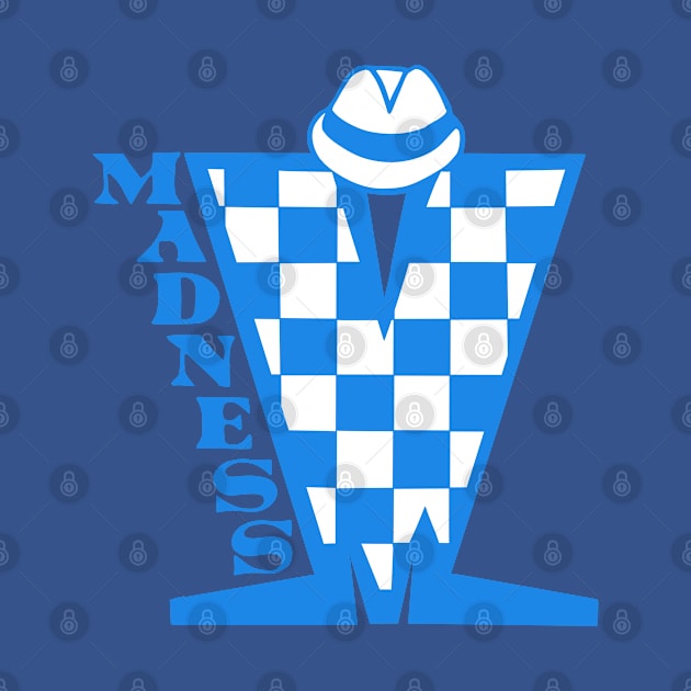 Madness HD Checkerboard Blue & White by Skate Merch