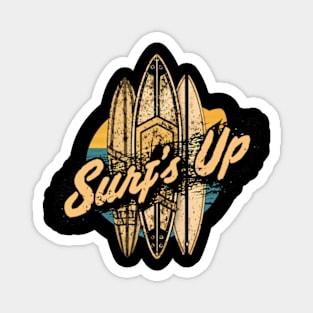 Surf's Up! Surfing T-Shirt Magnet