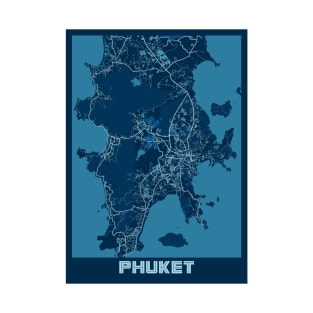 Phuket - Thailand Peace City Map T-Shirt