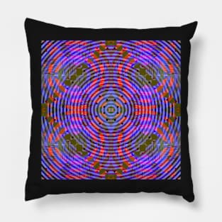 Funky in purple, blue and red Pillow