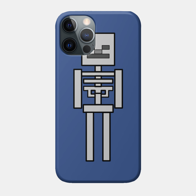 Simple Skeleton - Minecraft - Phone Case