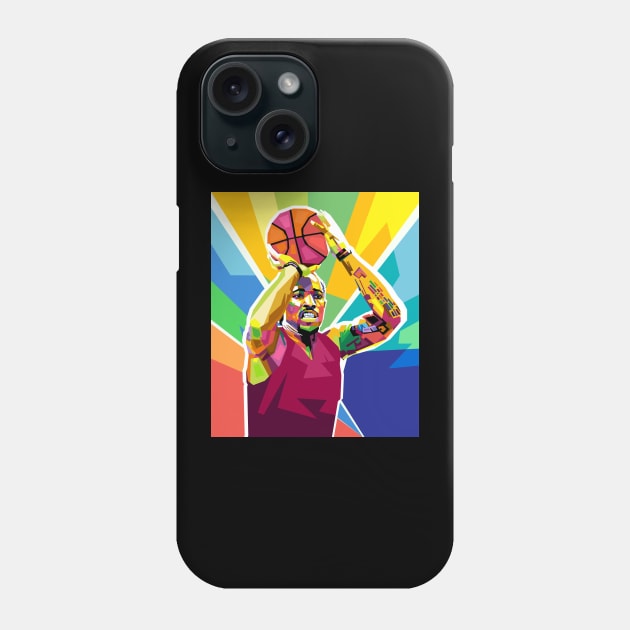 Demar Derozan Pop Art Phone Case by Vector Baturaja