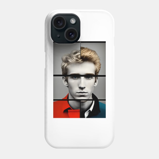 Worldly Charm: A Handsome Man with Short Hair Phone Case by PenguiQueer