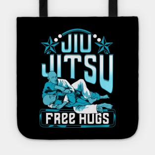 Funny Jiu Jitsu Free Hugs Pun BJJ Martial Arts Tote