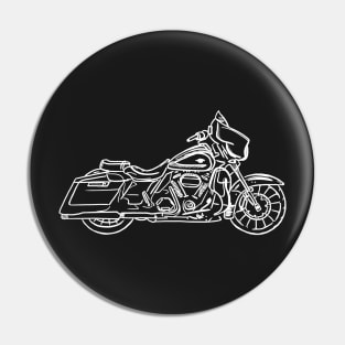 Motorcycle art: street glide Pin