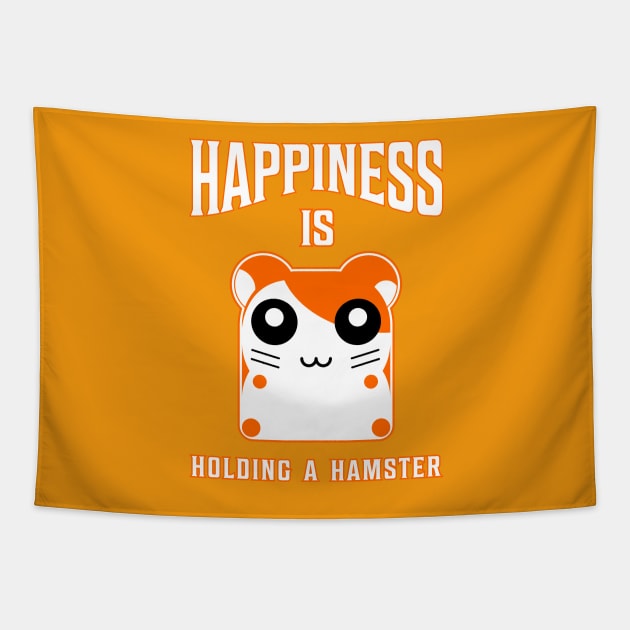 Happiness is Holding a Hamster Tapestry by soaktrendingworld