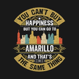 USA City Amarillo City T-Shirt I Love Amarillo Flag Texas State Home City Amarillo Map Native USA Flag T-Shirt